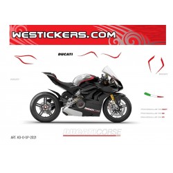1 Kit adesivi per Ducati Panigale V4 design personalizzato mod 