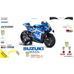 Suzuki Aufkleber-Set 6tlg. Suzuki Racing Motorsport Bike 38 Farben Suz009