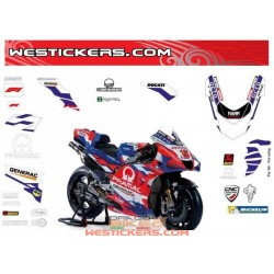 Ducati Pramac MotoGP 2022 Tribute Race Stickers Kit