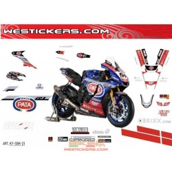 Race stickers SBK Pata 2021 replica