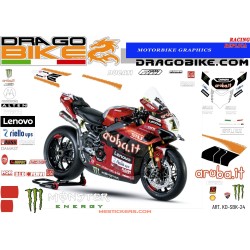 Race stickers kit replica Aruba Ducati Superbike 2022d