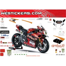 Реплика комплекта гоночных наклеек Aruba Ducati Superbike 2022