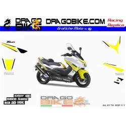 Motorbike Stickers Kit T-Max 50th Anniversary Yellow 2009 -2012
