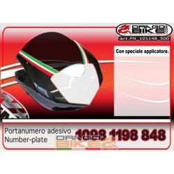 Portanumero Racing per Ducati 848 1098 1198 (Tricolore)