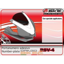 Portanumero Racing per Aprilia RSV 4 con Decorazione Nera