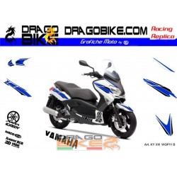 Motorbike Stickers Kit X-Max 50th Anniversary WGP (Blue)