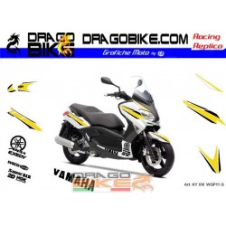 Motorbike Stickers Kit X-Max 50th Anniversary WGP (Yellow)