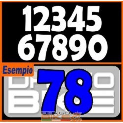 Set Number for race tape H