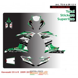 Stickers Kit Total Superline Kawasaki ZX6R 2009-2012 (Green)