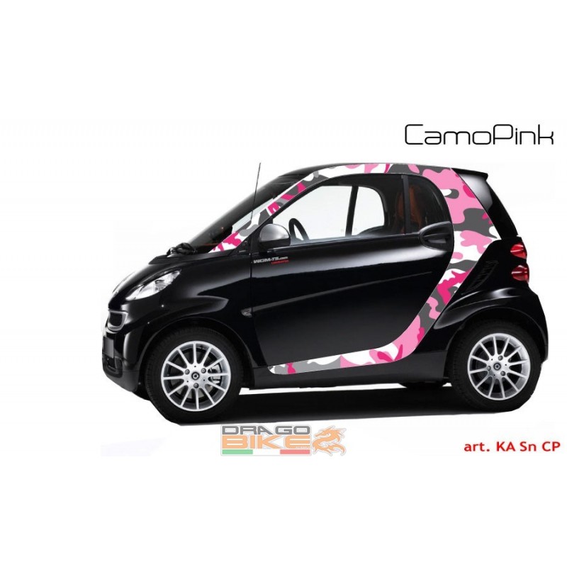 CAR STICKERS FOR SMART(Camo Pink)