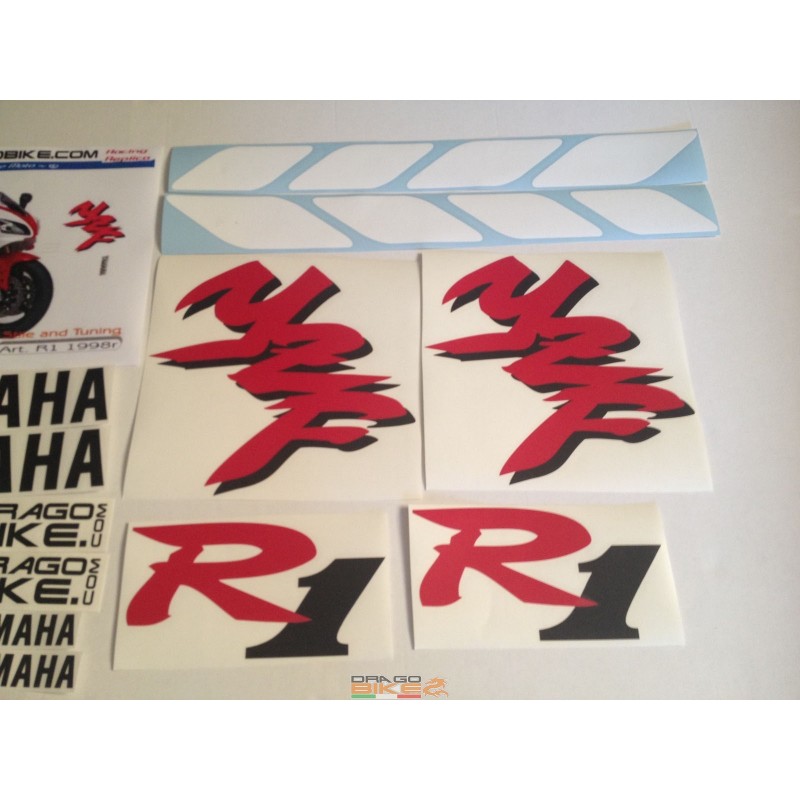 Stickers kit Yamaha R1 1998 red
