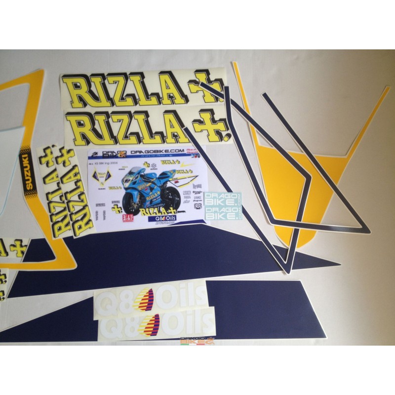 Motorcycles Stickers Kit Suzuki Rizla+ 2004 UK