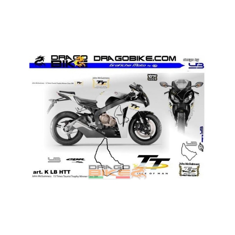 Kit Adesivi Per Moto Honda TT