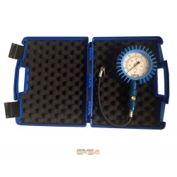 Manometro professionale  0-4 BAR per pressione gomme TVR con Meccanismo Ammortizzato...