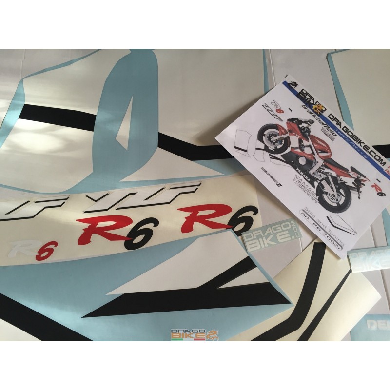 Sticker For 6 R Stickers kit Yamaha R6 2002r
