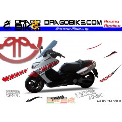 Motorbike Stickers Kit  T-Max  500  Tribute Red