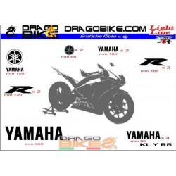 Набор Наклеек Light Мото для Yamaha RR Series