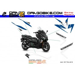 Motorbike Stickers Kit T-max Anniversary 60 Blue