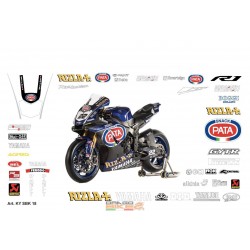 Motorbike Stickers Yamaha SBK 2018 Pata