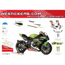 Kawasaki SBK 2018 replica Race stickers kit