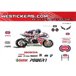 Kit de pegatinas Honda SBK 2015 réplica Race