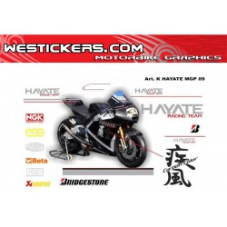 Motorbike Stickers Kit Hayate Kawasaki MotoGP 2009