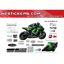 Stickers Kit Kawasaki MotoGP 2007