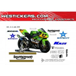 Motorcycles Race Replica Graphics Kawasaki SBK J 2004