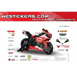 Kit de pegatinas de carrera réplica de Yamaha BSB R1 Milwaukee 2014