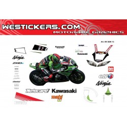 Kawasaki SBK 2013 replica Race stickers kit