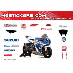 Suzuki BSB 2017 replica Race stickers kit