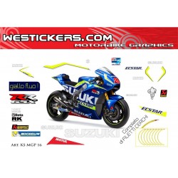 Kit adesivi Race replica Suzuki MotoGP 2016