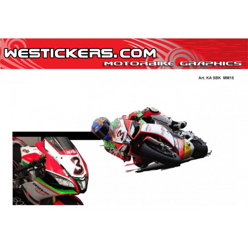 Hitzebeständiger Aufkleber Aprilia Racing online bei Etzi's Bike