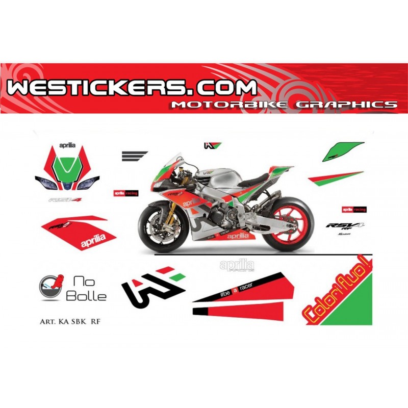 Motorbike Stickers Kit Aprilia SBK RSV4-RF 2016
