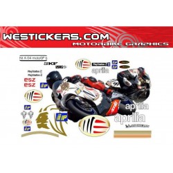 Набор Наклеек Aprilia MS MotoGP 2004 no logo