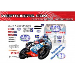 Kit Adesivo Moto Aprilia 250gp MS 2005