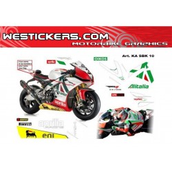 Adhesivos Moto Aprilia SBK RSV4 2010 Alitalia