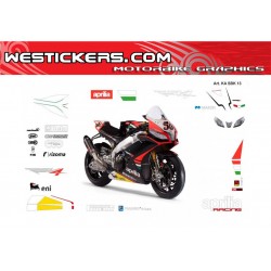 Adhesivos Moto Aprilia SBK RSV4 2013