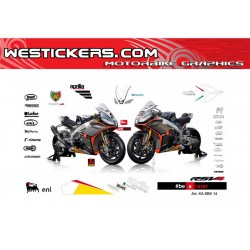 Adhesivos Moto Aprilia SBK RSV4 2014