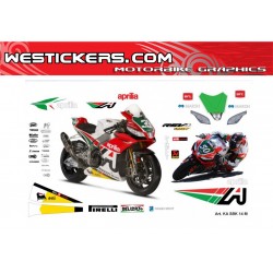 Adhesivos Moto Aprilia SBK RSV4 2014  Misano