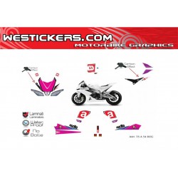 Stickers Kit Aprilia Total TS  54 Reggiani Tribute