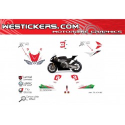 Kit Adesivo Moto Aprilia Total TS  54 (Nero)