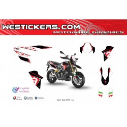 Kit Adesivo Moto Aprilia Dorsoduro 750 1200 Racing ( Crystal)