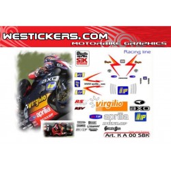 Stickers Kit Aprilia RSV SBK 2000 Axo Virgilio team