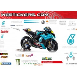 copy of Kit de pegatinas de carrera réplica de Yamaha BSB R1 Milwaukee 2014