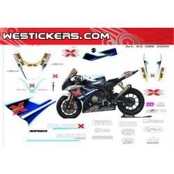 Motorbike Stickers Kit Suzuki SBK 2009 for Suzuki SBK 2009 GSX 1000