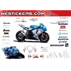 Motorbike Stickers Kit Suzuki Team Kagayama 2013