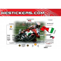 Adhesivos Moto Yamaha SuperSport 2001 Belgarda team Casoli