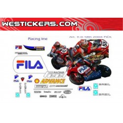 Kit Adhesivos Moto Ducati SBK FILA 2004