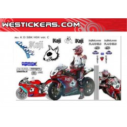 Kit adhesivos Ducati Haga Renegad ver.C 2004